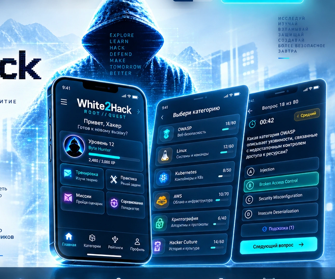 White2Hack mobile product concept